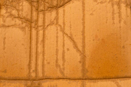 Wet cardboard box on whiteの写真素材