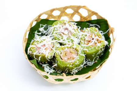 Thai dessert, Steamed sticky rice with banana