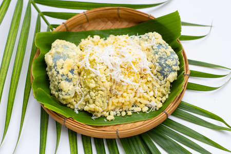 Mung bean rice crepe. Thai dessertの写真素材