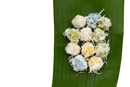Thai dessert, Colorful coconut Ballsの写真素材