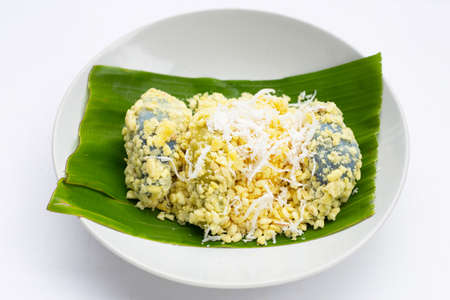 Mung bean rice crepe. Thai dessertの写真素材
