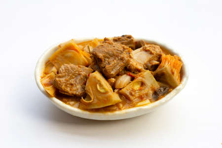 Young Jackfruit Curry with Pork Ribsの写真素材