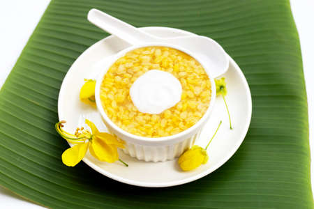 Thai dessert, Sweet mung bean porridgeの写真素材