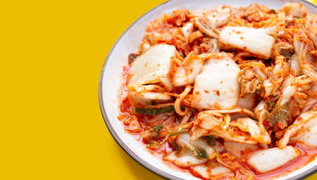Kimchi, Korean dish of spicy fermented vegetablesの写真素材
