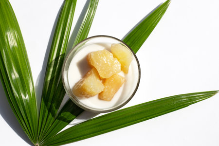 Tapioca in syrup with cocont milk