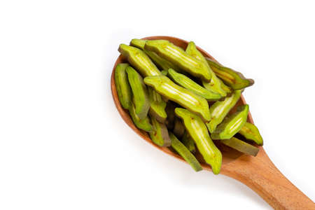 Fruit of Broken Bone tree on white background.の写真素材