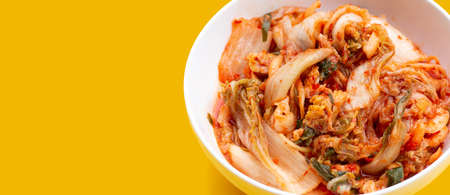 Kimchi, Korean dish of spicy fermented vegetablesの写真素材