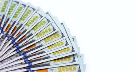 One hundred dollar banknotes