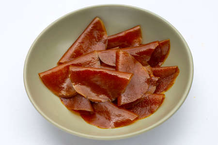 Thai dessert, Dried mango paste sheetsの写真素材