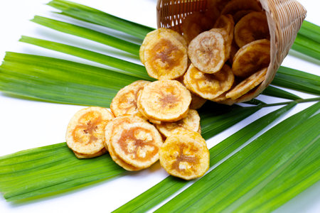 Banana stuffed with tamarind. Fruit snackの写真素材