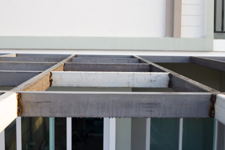 Steel roof structure.の写真素材