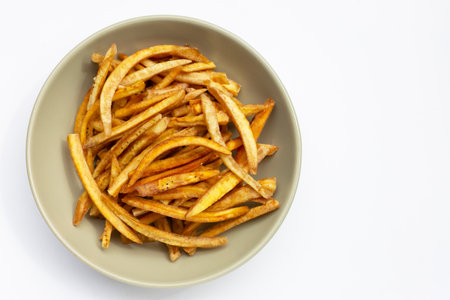 Crispy banana sticks. Fruit snackの写真素材