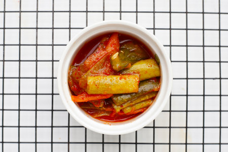 Kimchi korea food, cucumber kimchiの写真素材