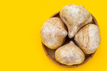 Mexican turnip or jicama or yam beanの写真素材