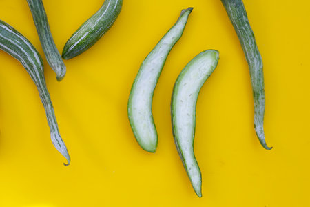 Snake gourd or serpent gourd