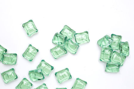 Gel ball laundry detergent, detergent capsule pods