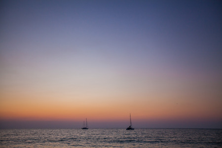 Sunset in phuketの写真素材