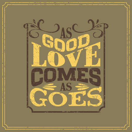 English saying - vintage style poster designのイラスト素材