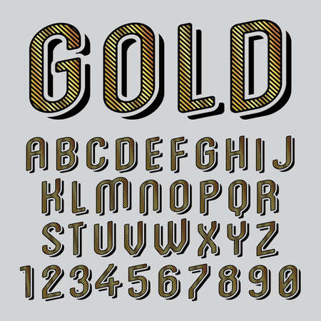 Vintage alphabet font design  handcrafted vector collectionのイラスト素材