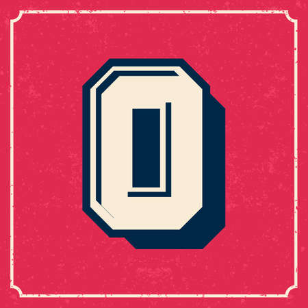 Letters vintage vector design stripes alphabetのイラスト素材