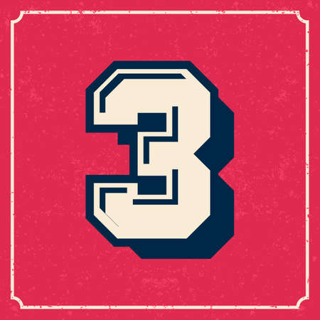 Letters vintage vector design stripes alphabetのイラスト素材