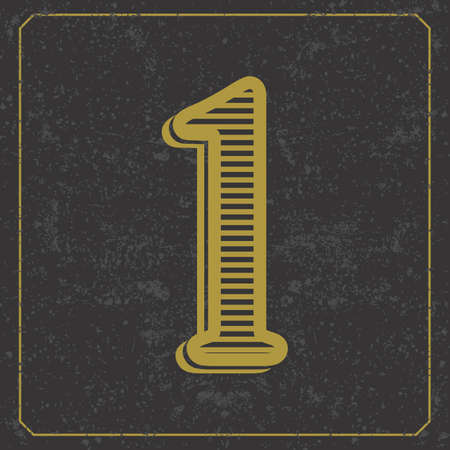 Vintage alphabet font design  handcrafted vector collectionのイラスト素材