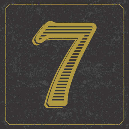 Vintage alphabet font design  handcrafted vector collectionのイラスト素材