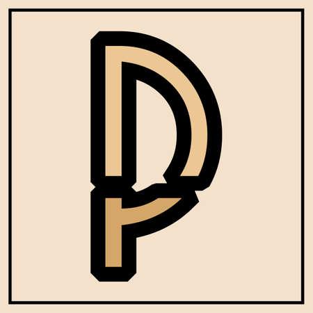 Vintage alphabet font design  handcrafted vector collectionのイラスト素材