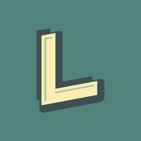 Vintage alphabet font design  handcrafted vector collectionのイラスト素材