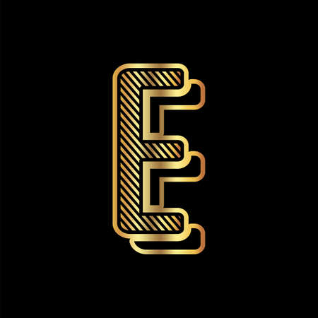 Vintage alphabet font design  handcrafted vector collectionのイラスト素材