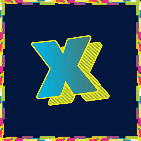 Vintage alphabet font design  handcrafted vector collectionのイラスト素材