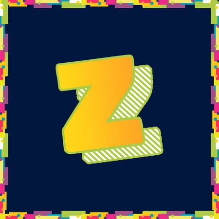 Vintage alphabet font design  handcrafted vector collectionのイラスト素材