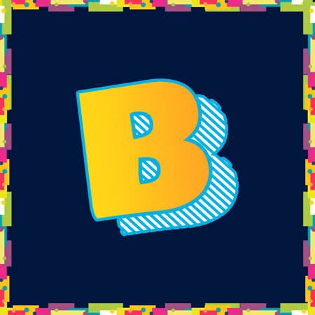 Vintage alphabet font design  handcrafted vector collectionのイラスト素材