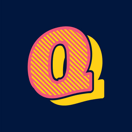 Vintage alphabet font design handcrafted vector collectionのイラスト素材