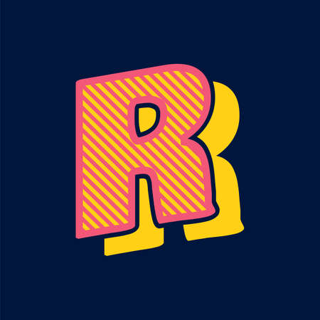 Vintage alphabet font design handcrafted vector collectionのイラスト素材