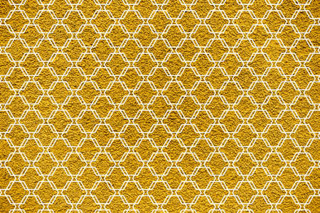 Golden revetment wall putty macro texture background white ornamental styledの写真素材