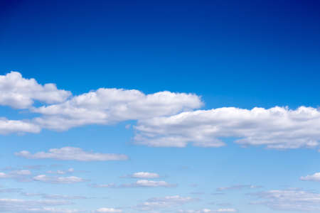 Clouds on dark blue sky before the stormの写真素材