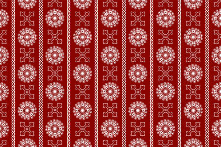 Red seamless vintage ornamental pattern. Vector illustrationのイラスト素材