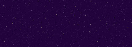 Detailed realistic panoramic night starry blue sky. Cosmos concept. Galaxy explosion. Stars in space abstract. Astronomy beauty pattern. Congratulations or invitation background. Vector illustrationのイラスト素材