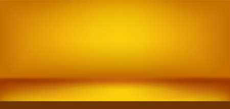 Gold scene background. Presentation realistic decorations. Studio empty space. Showroom concept. Vector illustrationのイラスト素材