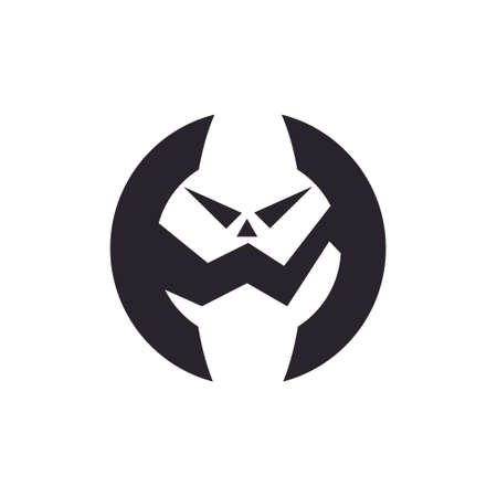 monster logo designのイラスト素材