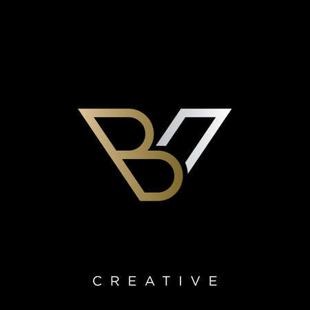 vb luxury logo design vectorのイラスト素材