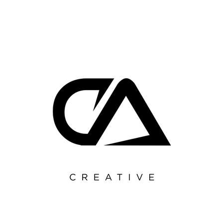 ca luxury logo design vector icon symbolのイラスト素材