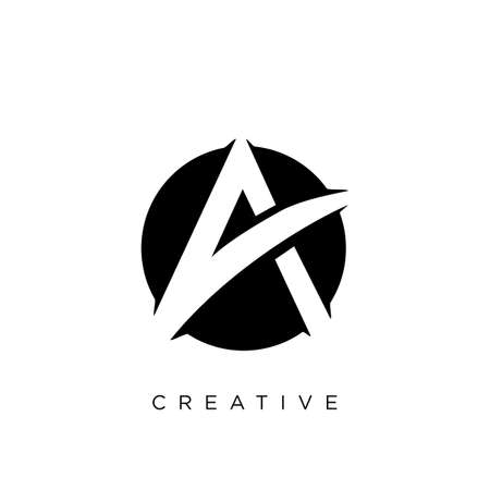 va circle luxury logo design vector icon symbolのイラスト素材