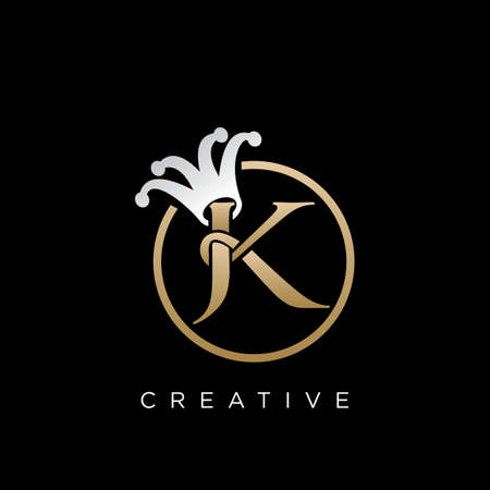 jk luxury logo design vector iconのイラスト素材