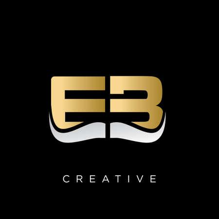eb  logo design vector icon symbolのイラスト素材