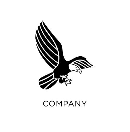 eagle logo design vector icon symbolのイラスト素材