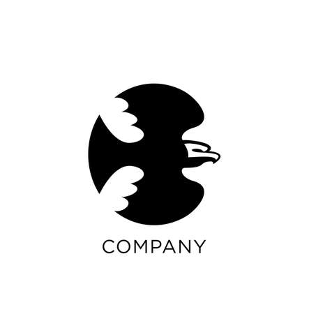 eagle logo design vector iconのイラスト素材