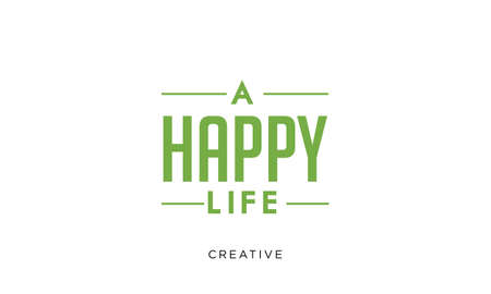 health happy life letter design vector icon symbolのイラスト素材