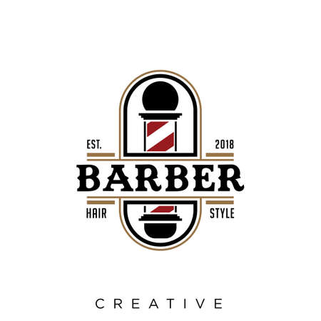 beard barber   design vector icon symbol luxuryのイラスト素材